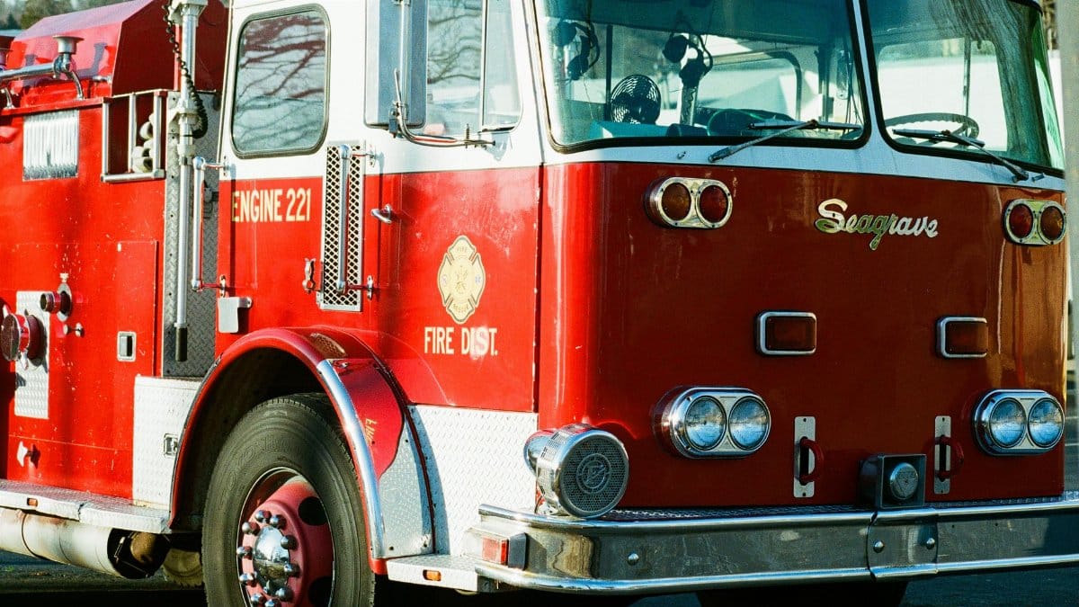 Explore this classic Seagrave fire truck captured in vibrant detail in Kennesaw, Georgia.