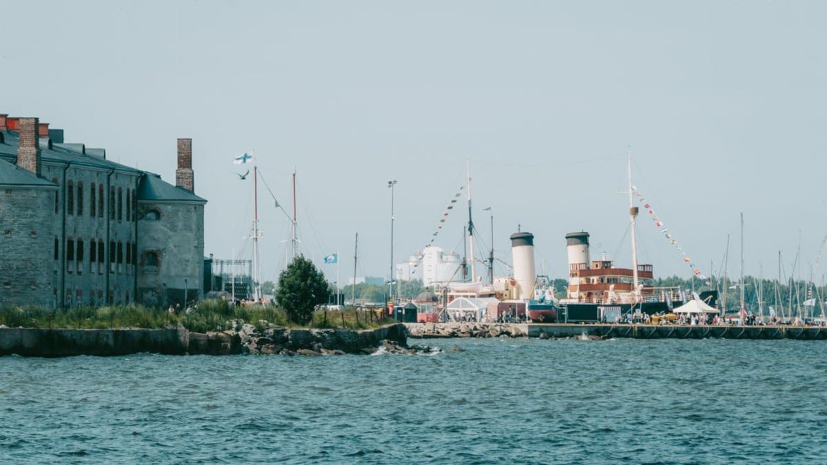 Explore the maritime heritage of Tallinn's Lennusadam with historic ships docked at the vibrant seaplane harbour.
