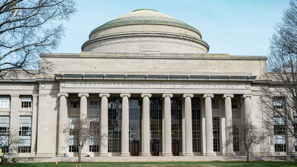 The grand neoclassical architecture of MIT building showcasing its historic significance.