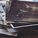 A nostalgic collection of vintage photos and handwritten letters, depicting memories and stories from the past.