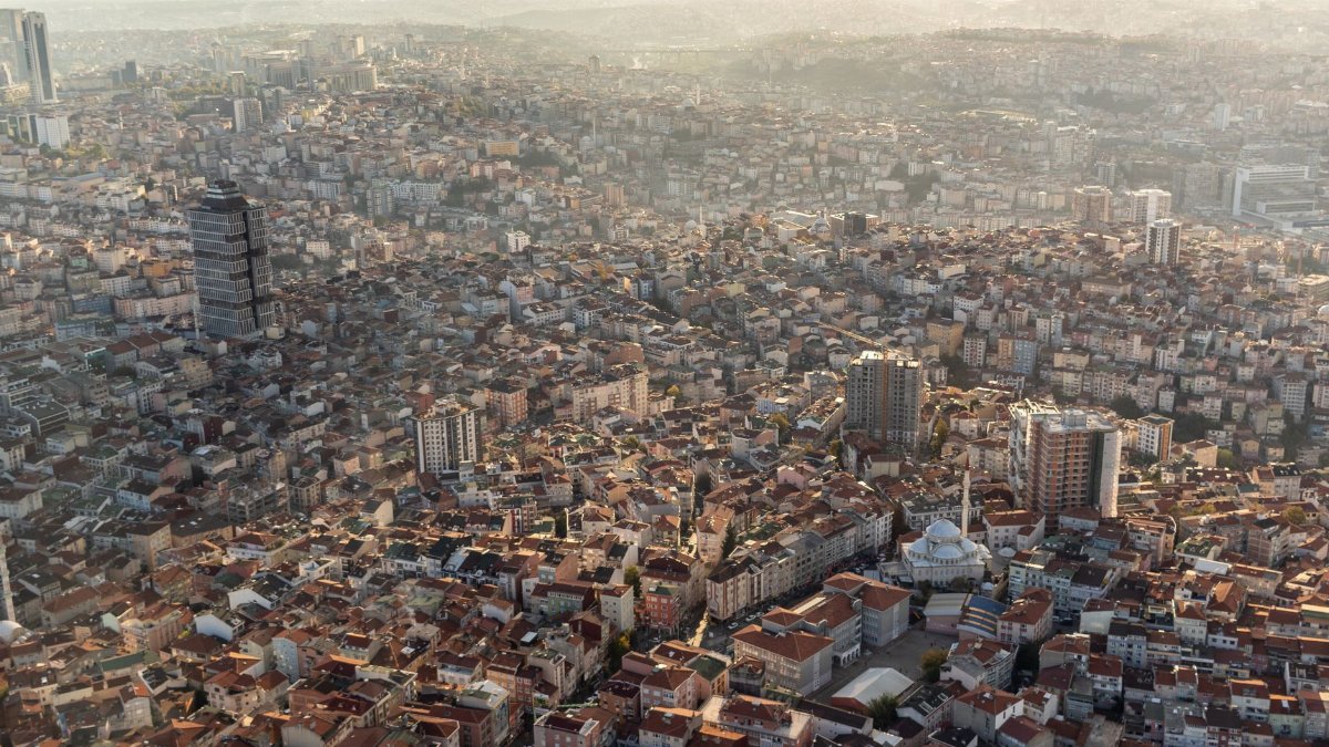 Stunning aerial view of Istanbul showcasing dense urban architecture and city skyline.