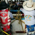Children prepare for a rodeo event in Atotonilco el Grande, capturing tradition and excitement.