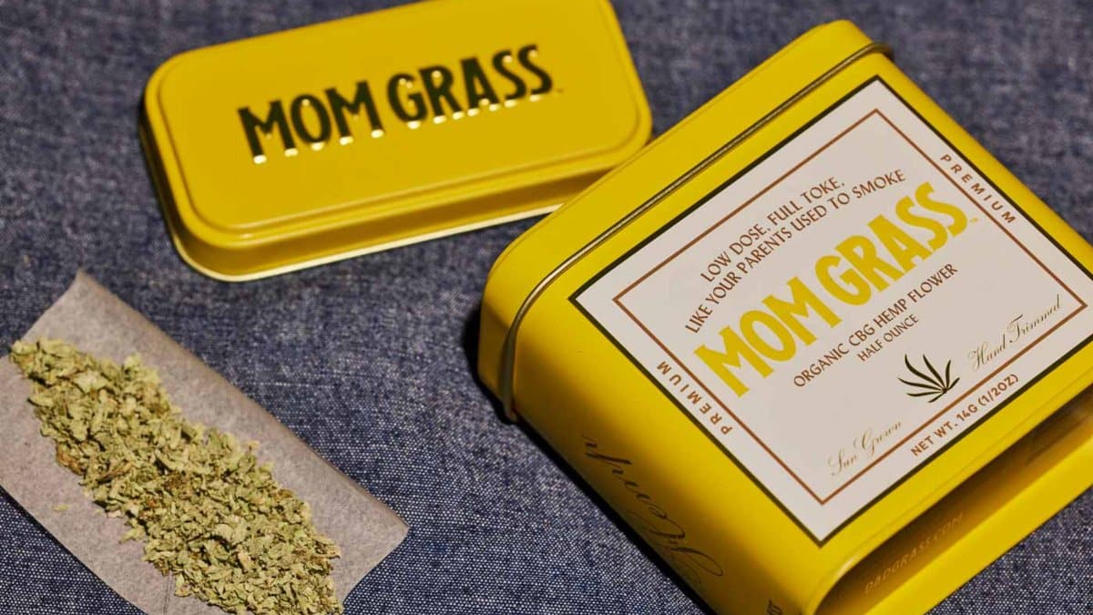 Bright yellow tin featuring premium CBG hemp flower with crafted packaging for modern aesthetic appeal.