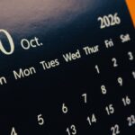 A detailed view of a calendar page showing October 2026 with focus on October 10th.
