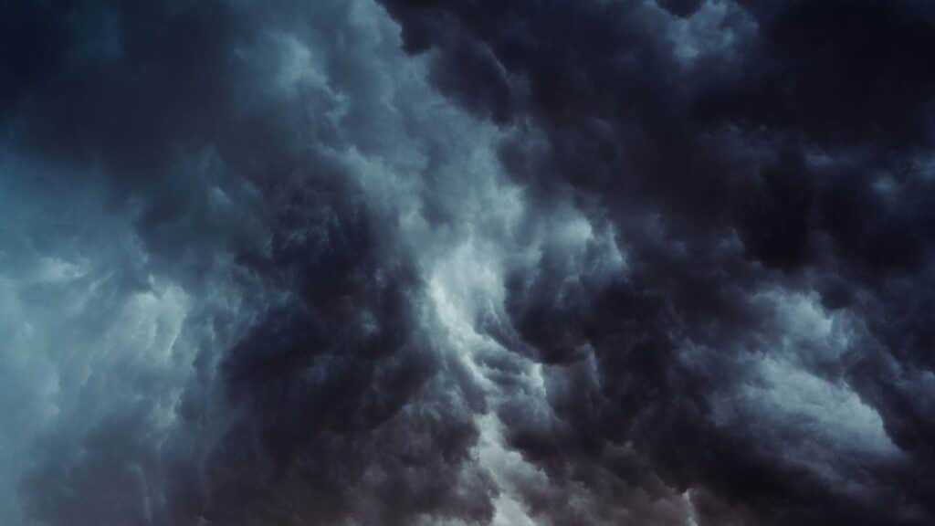 Moody storm clouds capturing the powerful atmosphere before a storm.