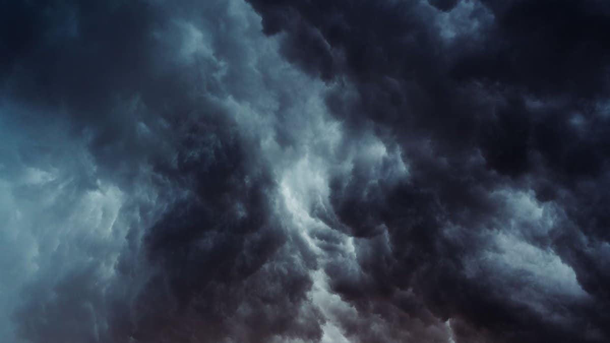 Moody storm clouds capturing the powerful atmosphere before a storm.