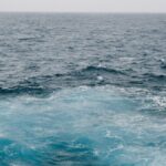 Tranquil view of the vast and serene Atlantic Ocean with gentle waves.