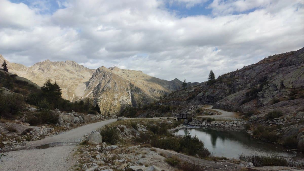 Beautiful mountain landscape in Pinzolo, Trentino-Alto Adige, Italy.