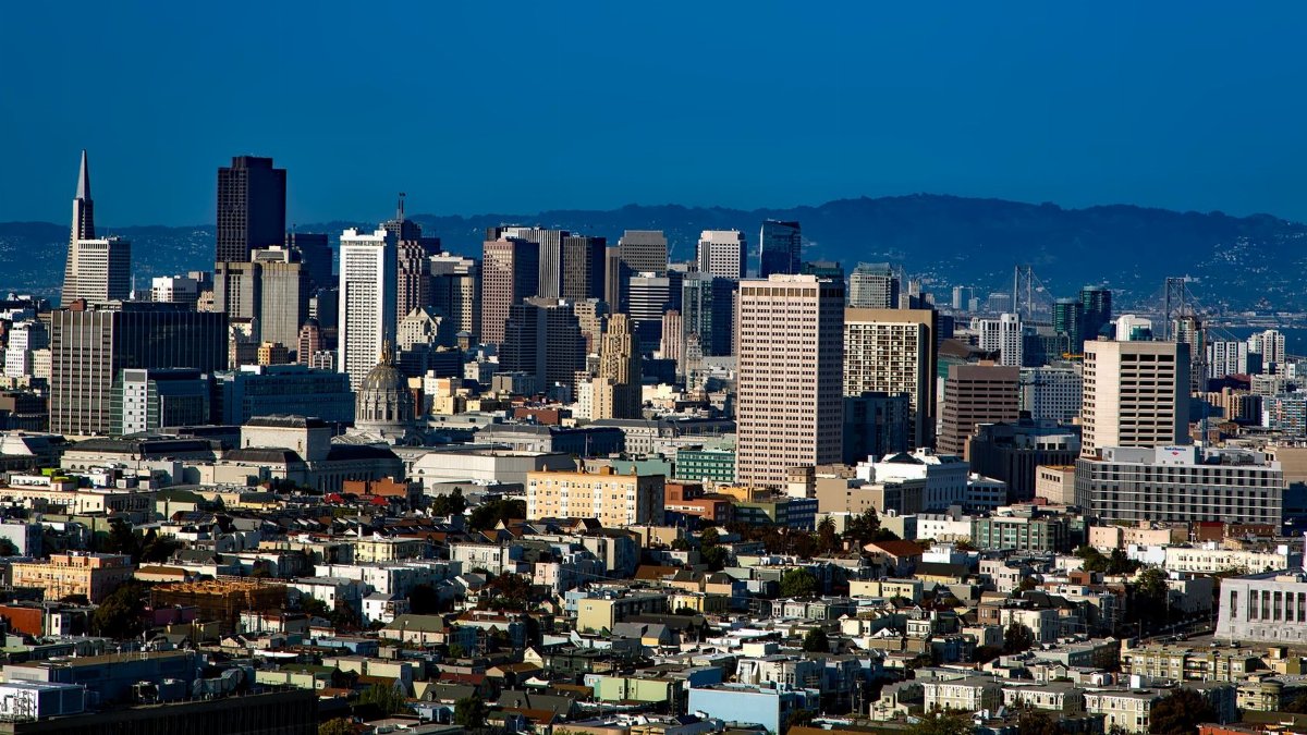 Breathtaking view of San Francisco skyline featuring the iconic Transamerica Pyramid.
