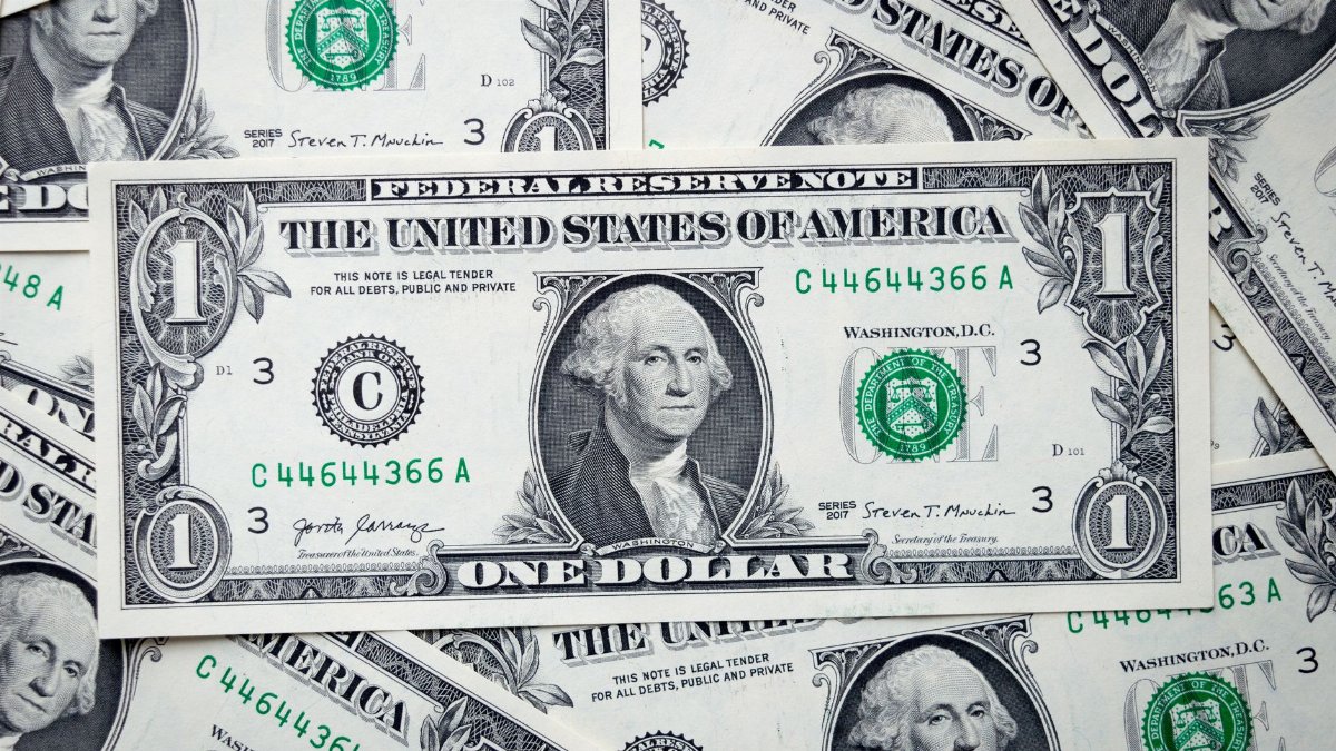 A closeup view of several stacked US dollar bills showcasing currency and financial concepts.