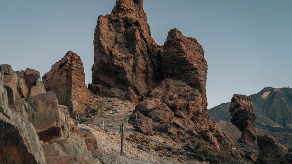 Explore the stunning rock formations at Roques de García, Tenerife, during daylight.