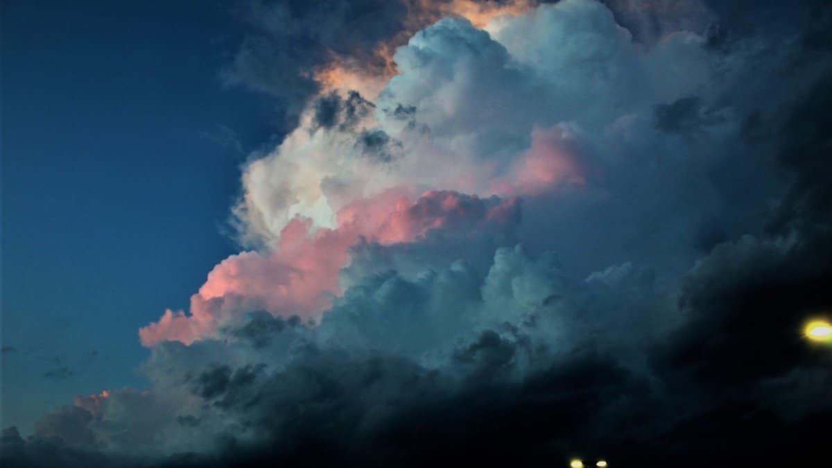 Breathtaking view of vibrant clouds during sunset, capturing nature's beauty in Texas.